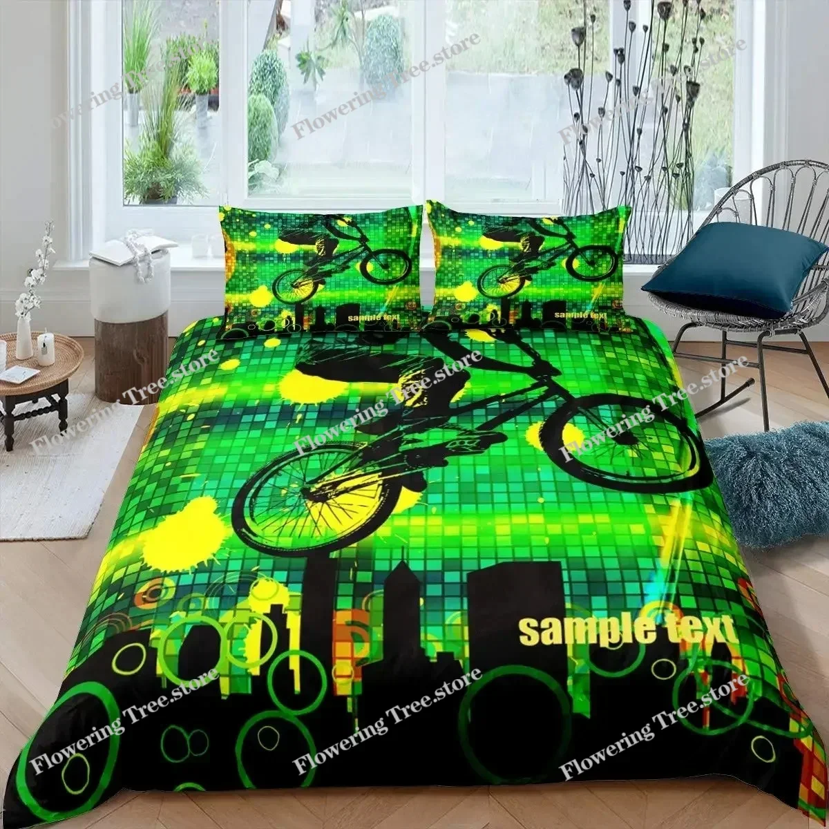Bicycle Duvet Cover Set Microf - Mountain Biking Europe ulasan dan harga