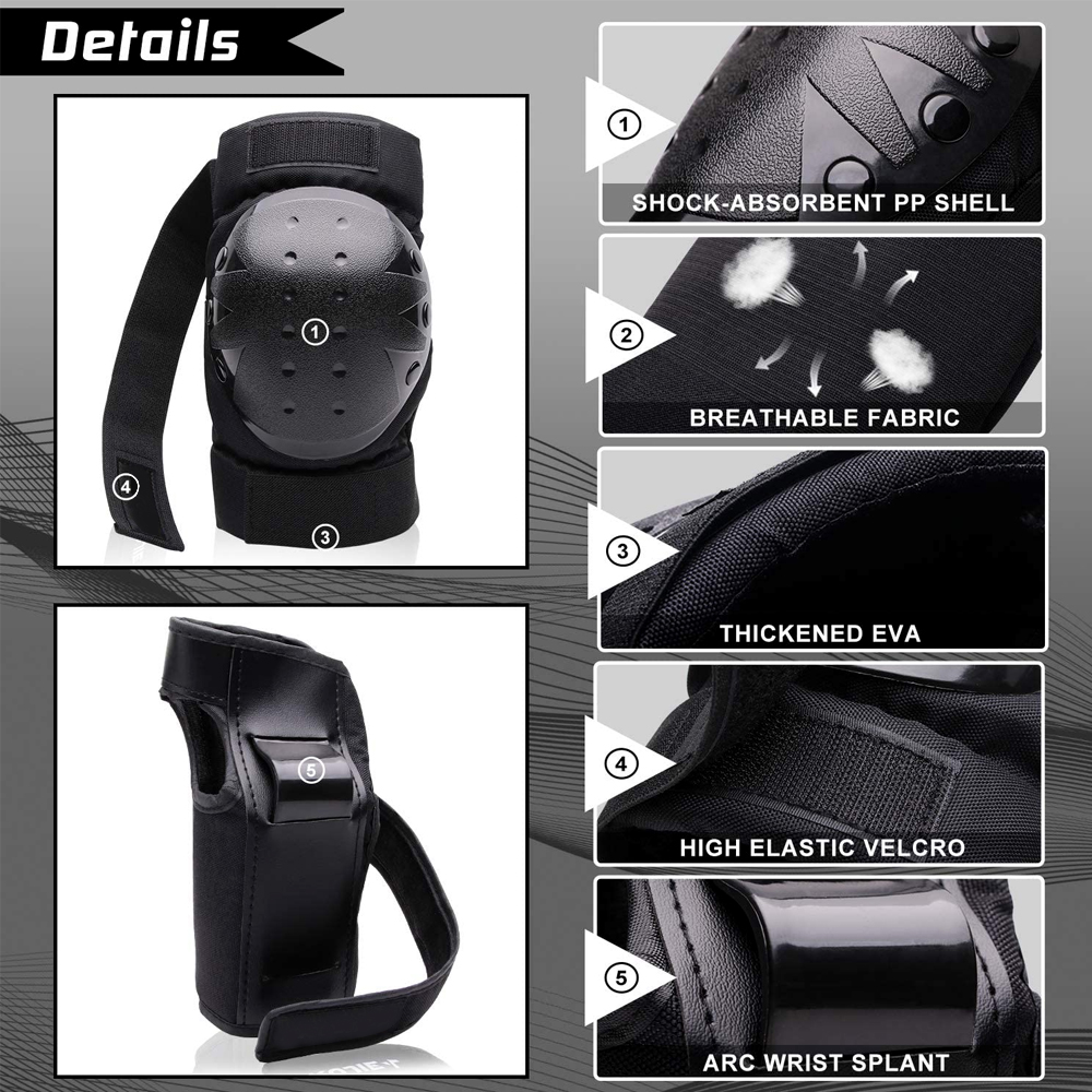 Adult Youth Protective Knee Pa - Mountain Biking Elbow Pads ulasan dan harga